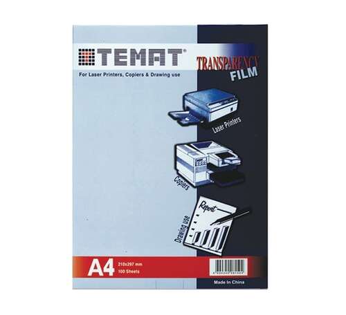 TEMAT A4 ASETAT 29641 100 LÜ
