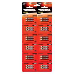 TOSHIBA - TOSHIBA LR03 24LÜ KARTELA ALKALİN İNCE PİL