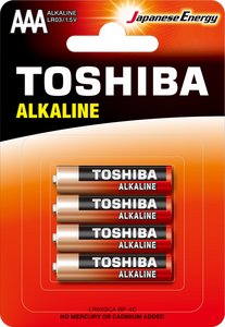 Toshiba - TOSHIBA LR03 BLS ALK.İNCE 4LÜ