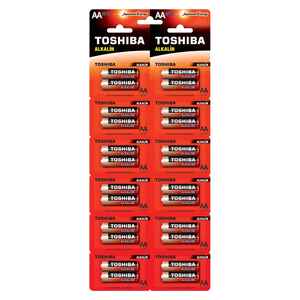 TOSHIBA - TOSHIBA LR6 24LÜ KARTELA ALKALİN KALEM PİL