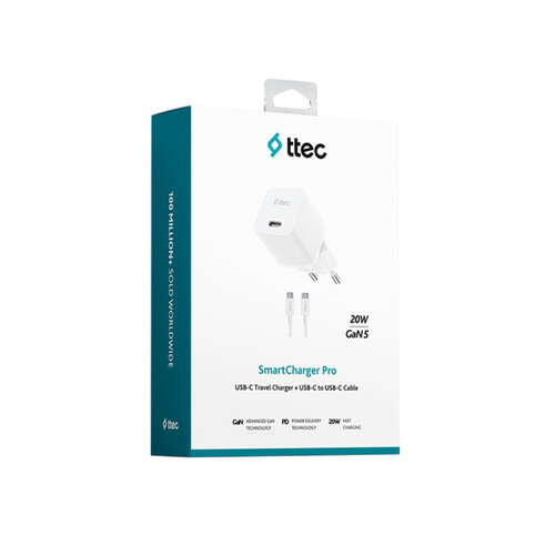TTEC 2SCP01CB 20W PD HIZLI ŞARJ CİHAZI + TYPE C - TYPE C KABLO