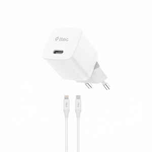 TTEC - TTEC 2SCP01LB 20W PD HIZLI ŞARJ CİHAZI + TYPE C - LIGHTNING KABLO