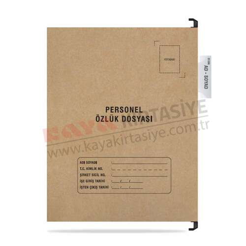 TUNA ASKILI PERSONEL ÖZLÜK DOSYASI TEKLİ P3006