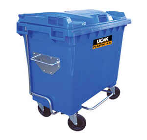 Uçak Plastik - Uçak Plastik Çöp Konteyneri 660 Litre