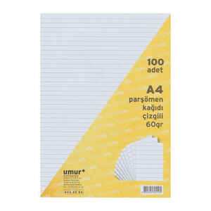 UMUR - UMUR A4 PARŞÖMEN ÇİZGİLİ 100 LÜ 30001631