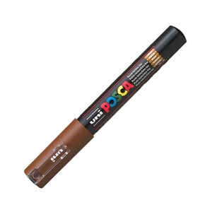 UNI-BALL - UNİ-BALL PC-1M POSCA SU BAZLI MARKER KAHVERENGİ 0.7