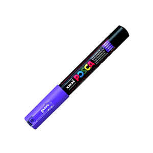 UNI-BALL - UNİ-BALL PC-1M POSCA SU BAZLI MARKER MOR 0.7