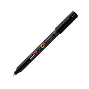 UNI-BALL - UNİ-BALL PC-1M POSCA SU BAZLI MARKER SİYAH 0.7