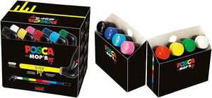 UNI-BALL - UNİ-BALL PCM-22/8C MOP'R SU BAZLI MOP MARKER 8 Lİ SET 3.0-19.0
