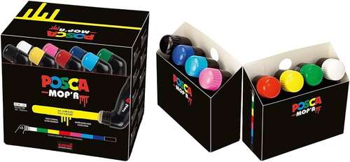 UNİ-BALL PCM-22/8C MOP'R SU BAZLI MOP MARKER 8 Lİ SET 3.0-19.0