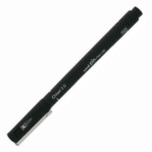 UNI-BALL - UNİ-BALL PIN CS2-200 SİYAH CS2 FINE LINE KESİK UÇ