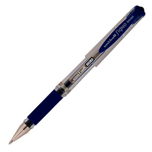 UNİ-BALL UM-153 MAVİ/SİYAH BROAD JEL KALEM