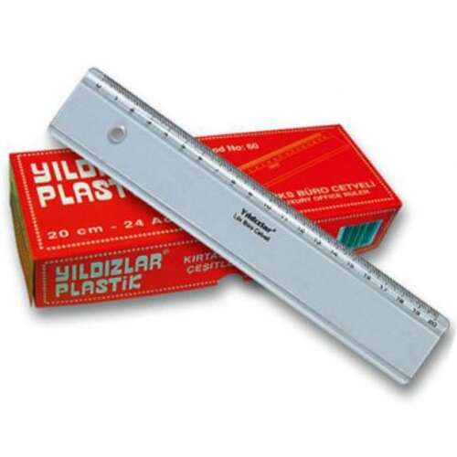 YILDIZLAR 20 CM. LÜX BÜRO CETVELİ KOD 060