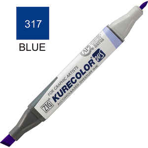 ZIG - ZİG 317 BLUE KURECOLOR RÜTUŞ KALEMİ (ÇİFT UÇLU) KC-3000